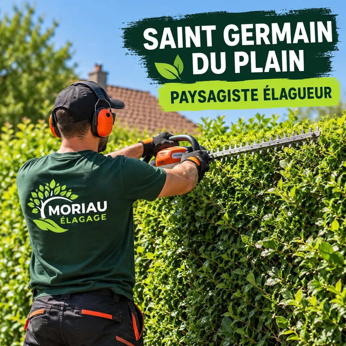 Chantier d'élagage réalisé par Moriau Élagage